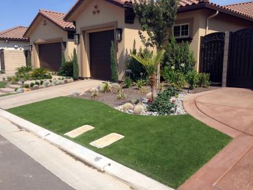 Artificial Grass Photos: Artificial Grass Installation Waller, Washington Paver Patio, Small Front Yard Landscaping